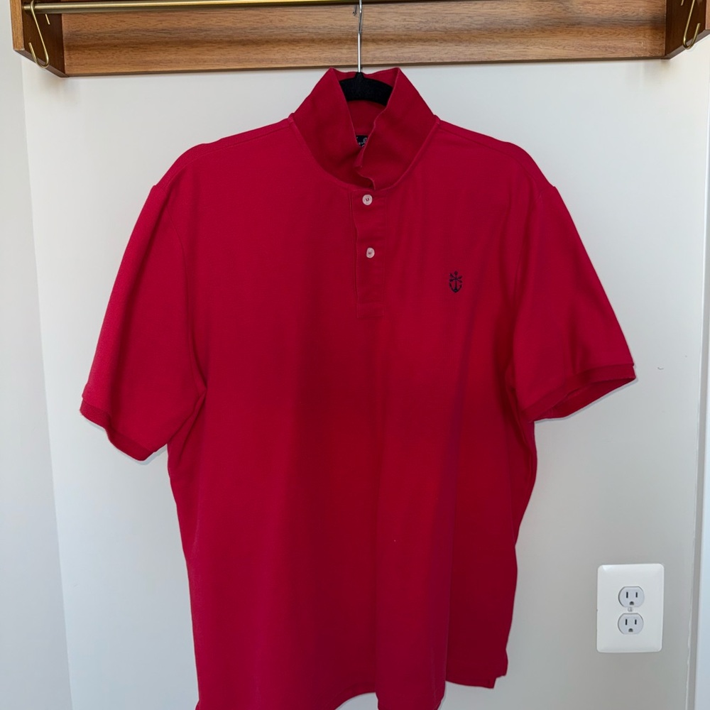 Kiel James Patrick Coastal Red Polo Shirt